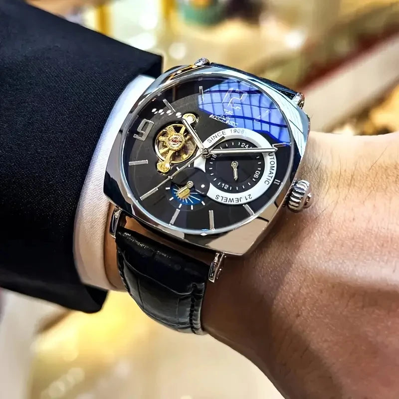 Men’s Open-Heart Automatic Dress Watch