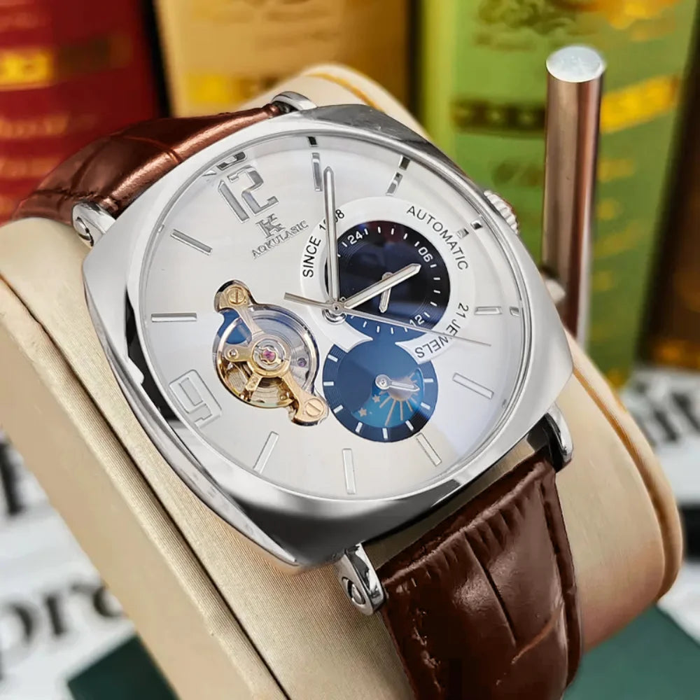 Men’s Open-Heart Automatic Dress Watch